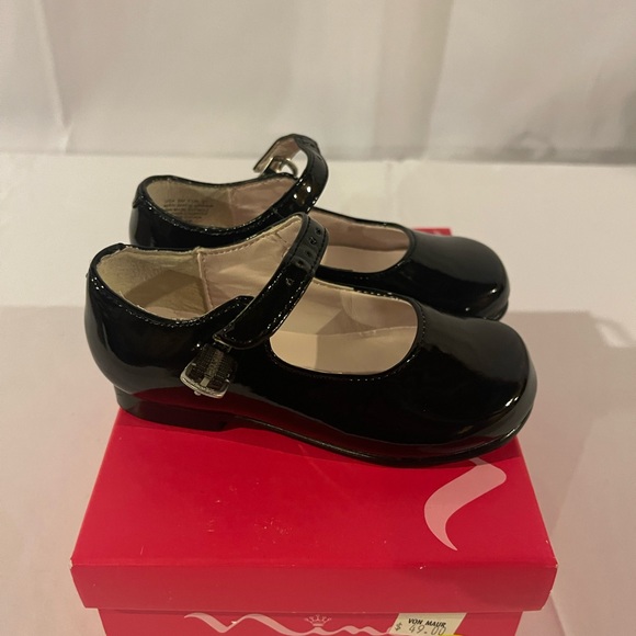 Nina Bonnnett-Black Patent Baby Dress Shoe Size 5M - Picture 3 of 7